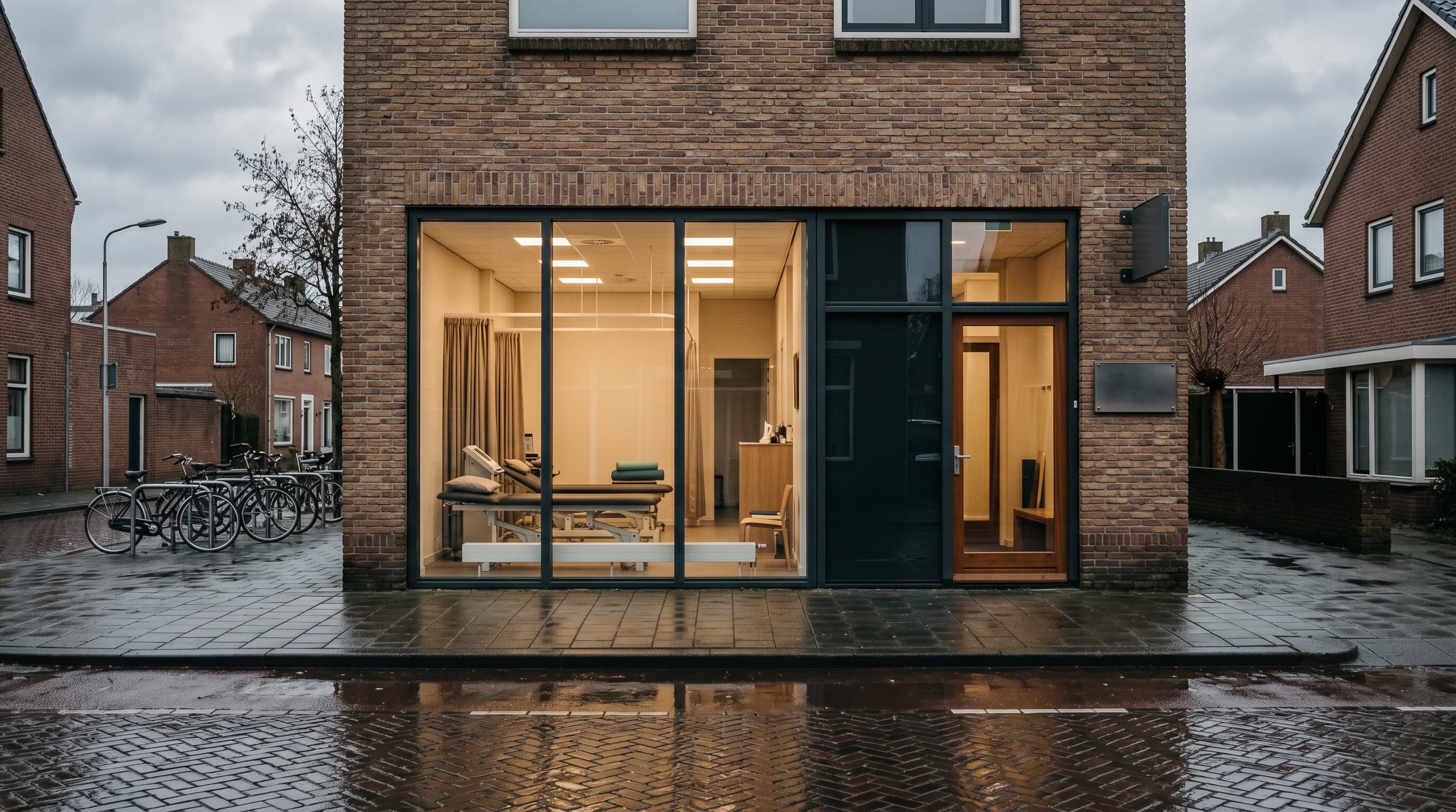 Nederlandse fysiotherapiepraktijk van buitenaf